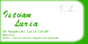 istvan luria business card